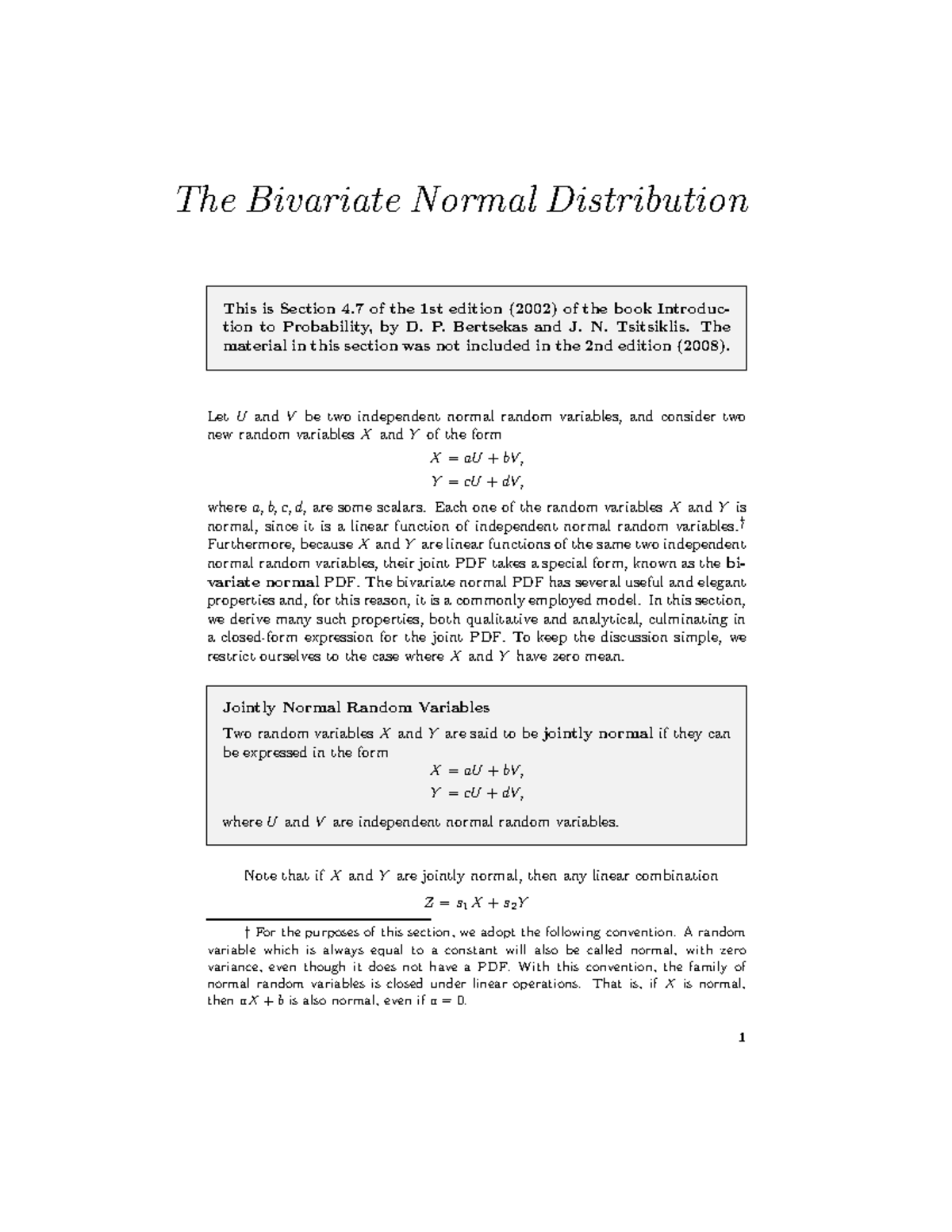 Bivariate-Normal - Lecture notes 7 statistics probability - This is ...