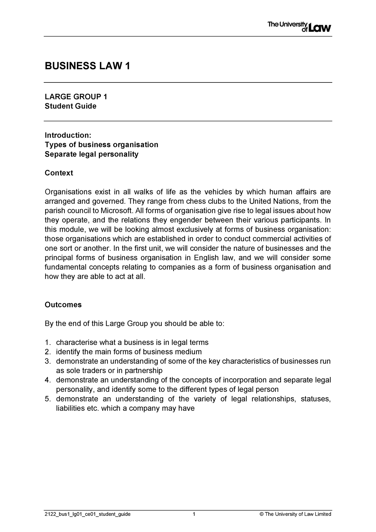 LG1 Lecture Notes Business Law - 2122_bus1_lg01_ce01_student_guide 1 ...