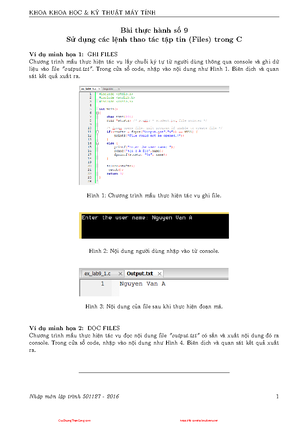 Lab 01 - Cham cham - C/C++ Programming in UNIX Lab 01 1. Write a ...