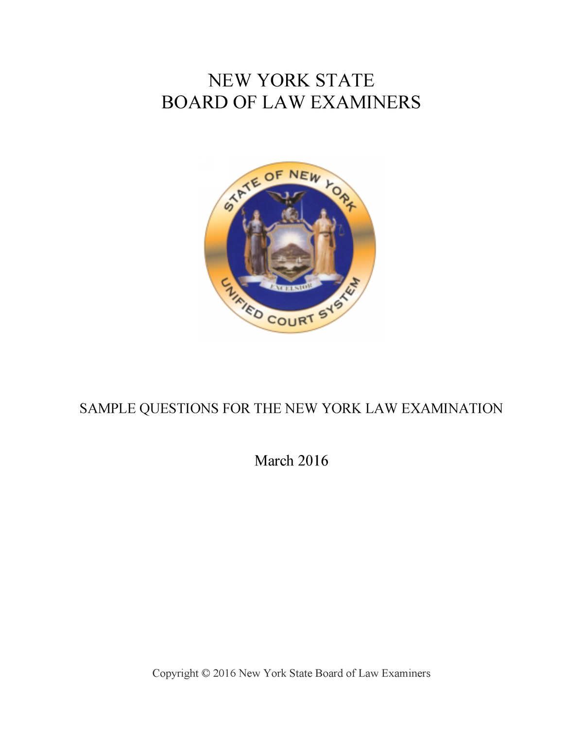 NYLE sample Questions in NY Bar review - NEW YORK STATE BOARD OF LAW  EXAMINERS SAMPLE QUESTIONS FOR - Studocu