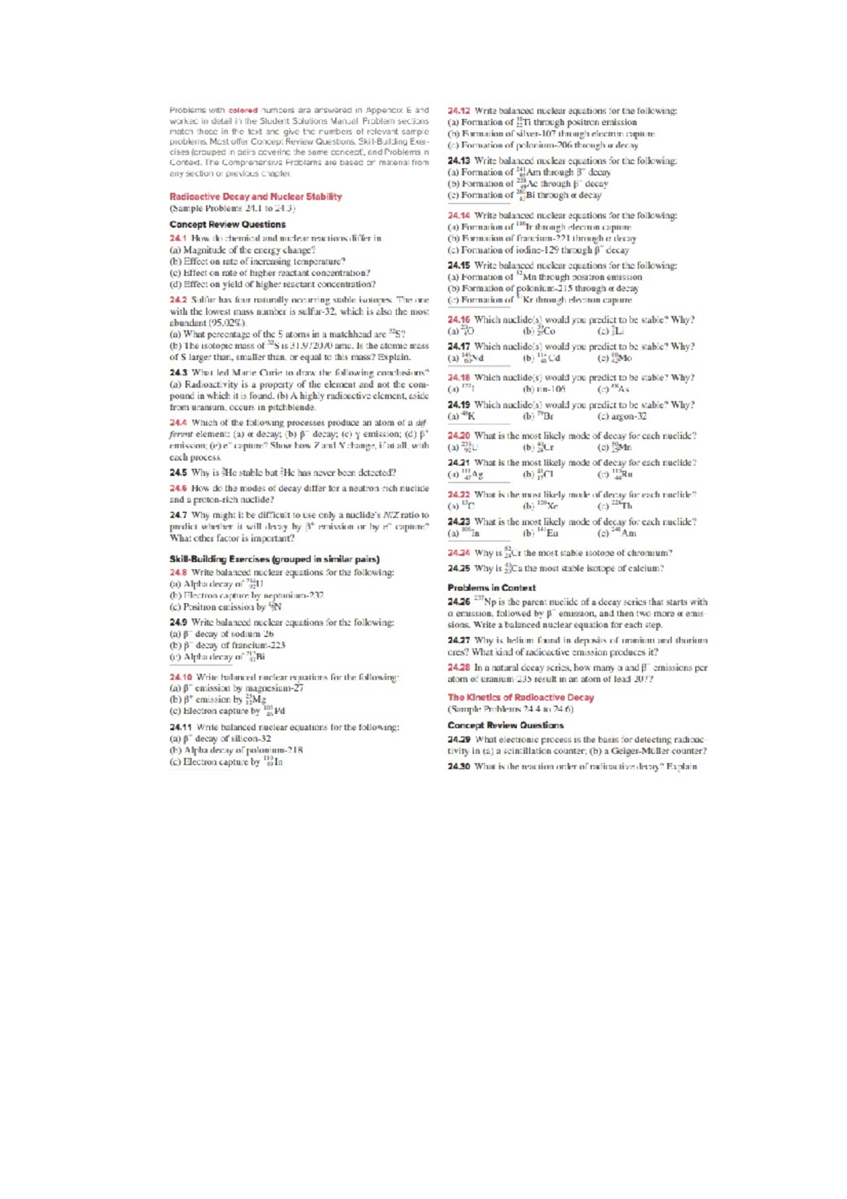 Chp 24 - text book questions - CHM135 - Studocu