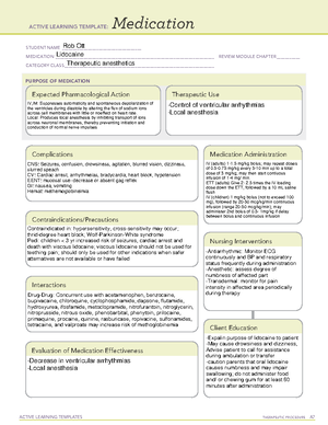 Med Card Baclofen - Med Card - ACTIVE LEARNING TEMPLATE: Me dication ...