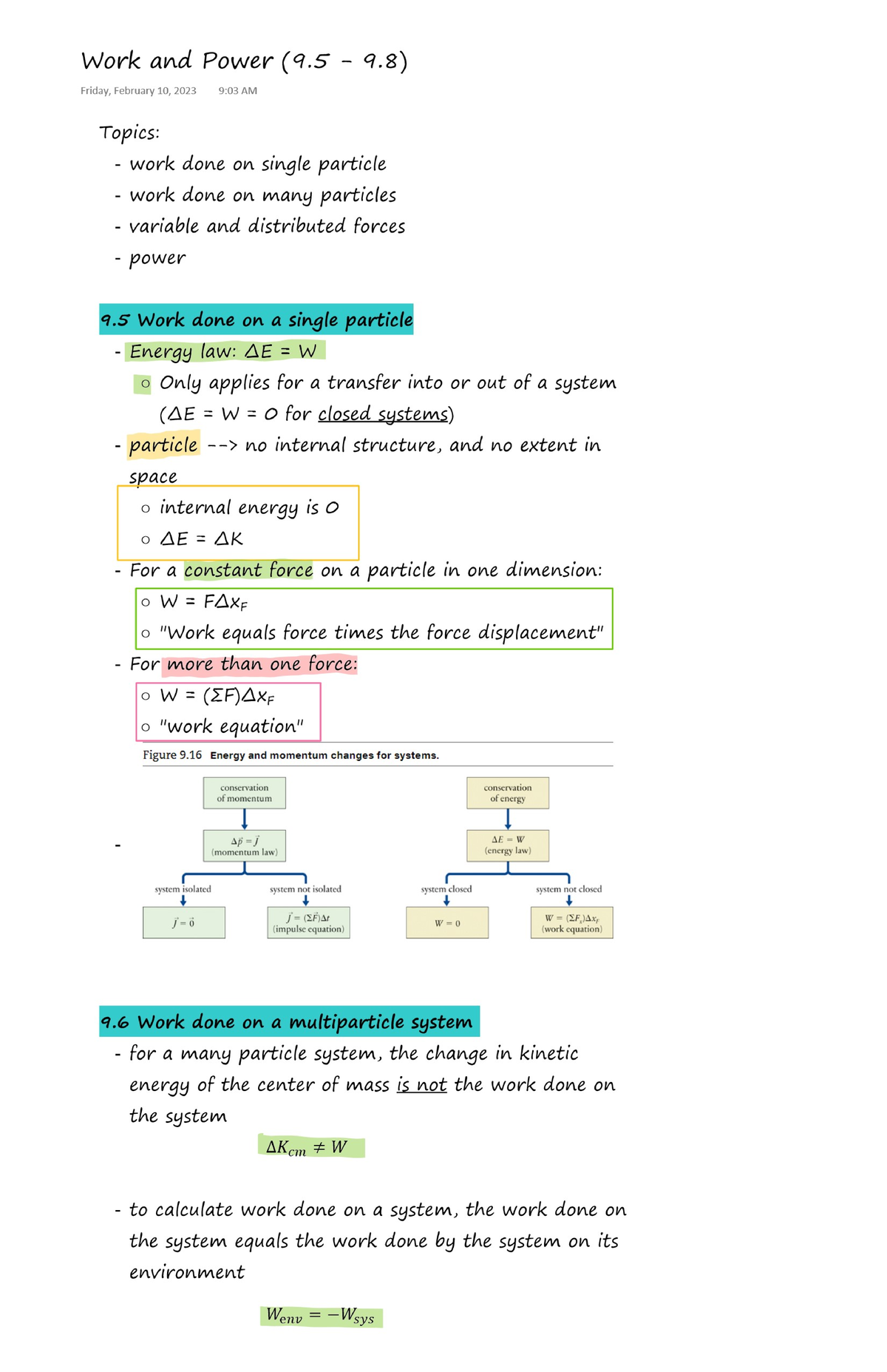 PHYS 121 Summary 9.5 - 9.8 - PHYS 121 - Studocu