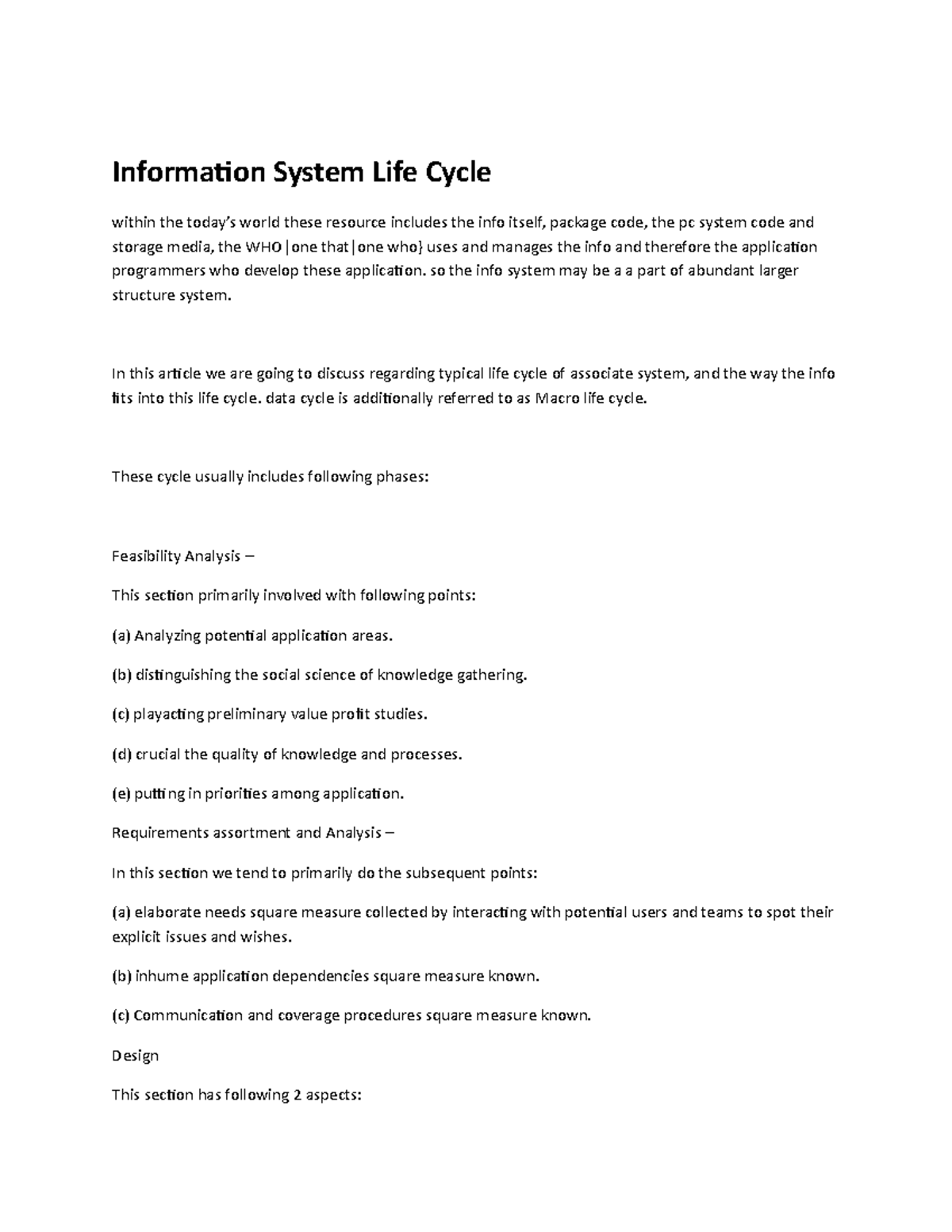 information-system-life-cycle-software-engineering-studocu