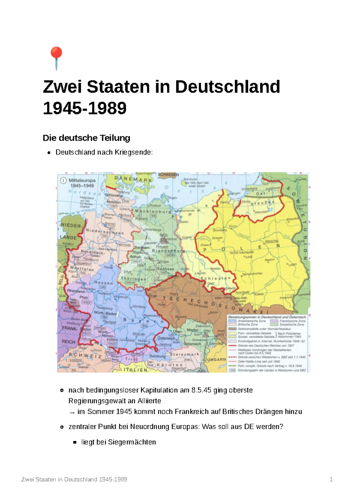 10. Zwei Staaten in Deutschland 19451989 Zwei Staaten in Deutschland