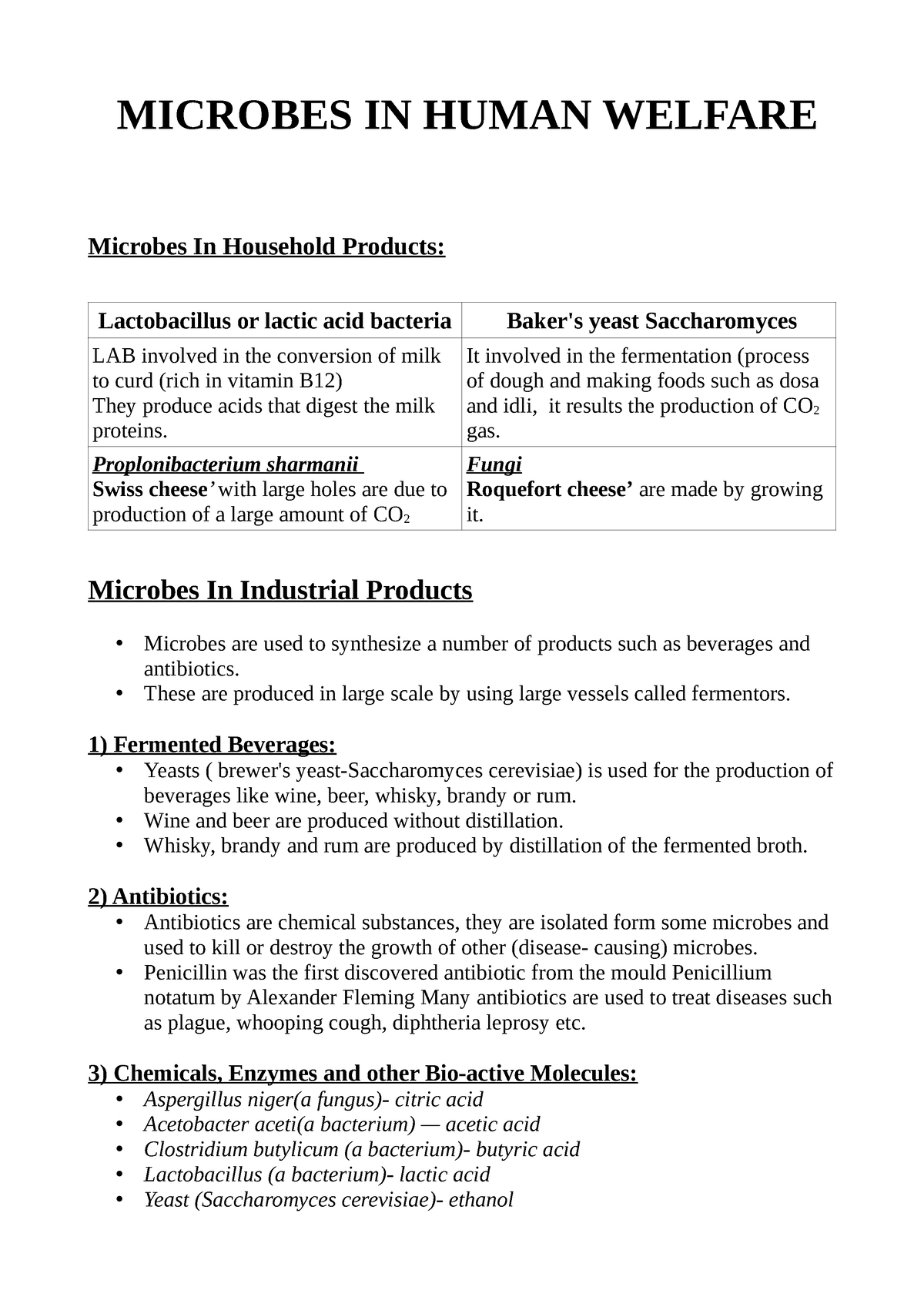 case study on microbes in human welfare project