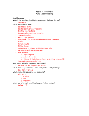 Module 16 Notes Outline - Module 16 Notes Outline Child Abuse/Death ...