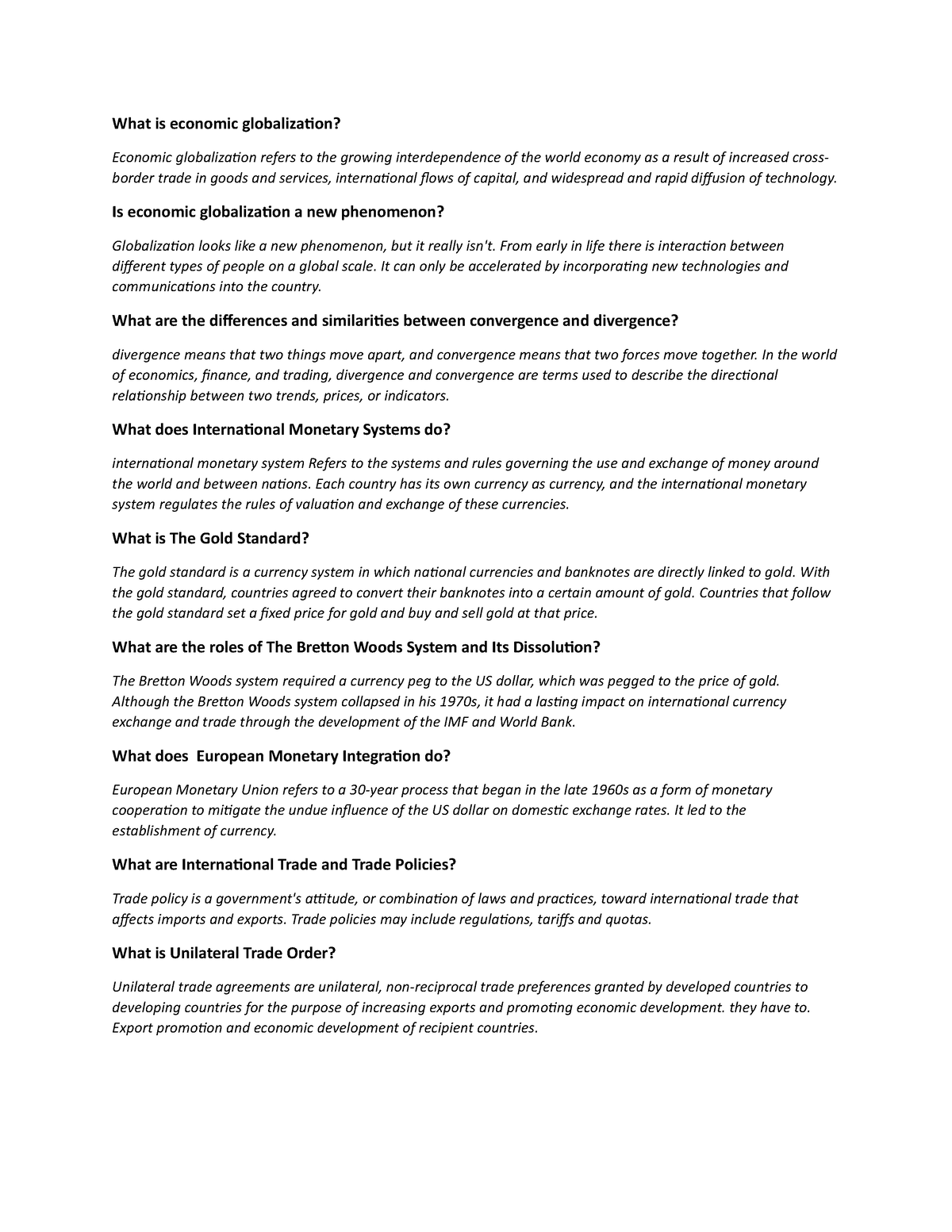 6 04 quiz homework economics of globalization