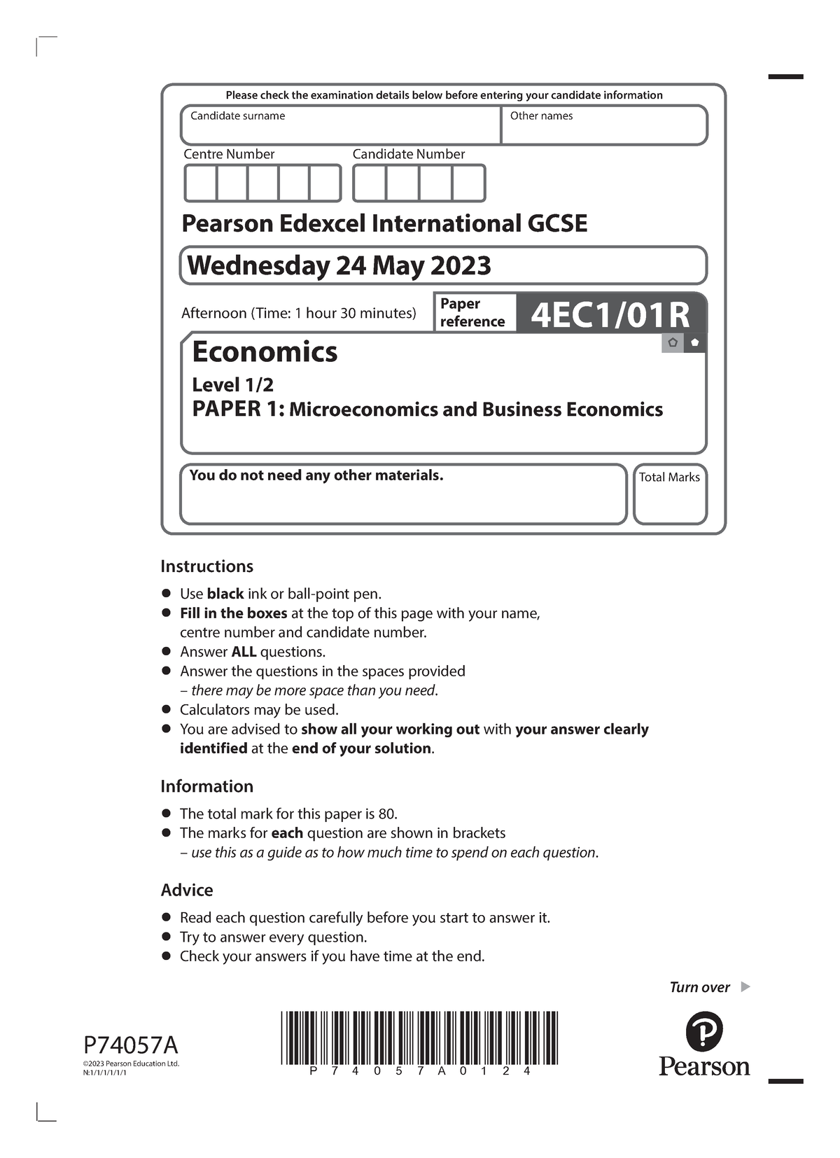 4EC1 01R que 20230525 - past paper - P74057A0124 Turn over P74057A ...