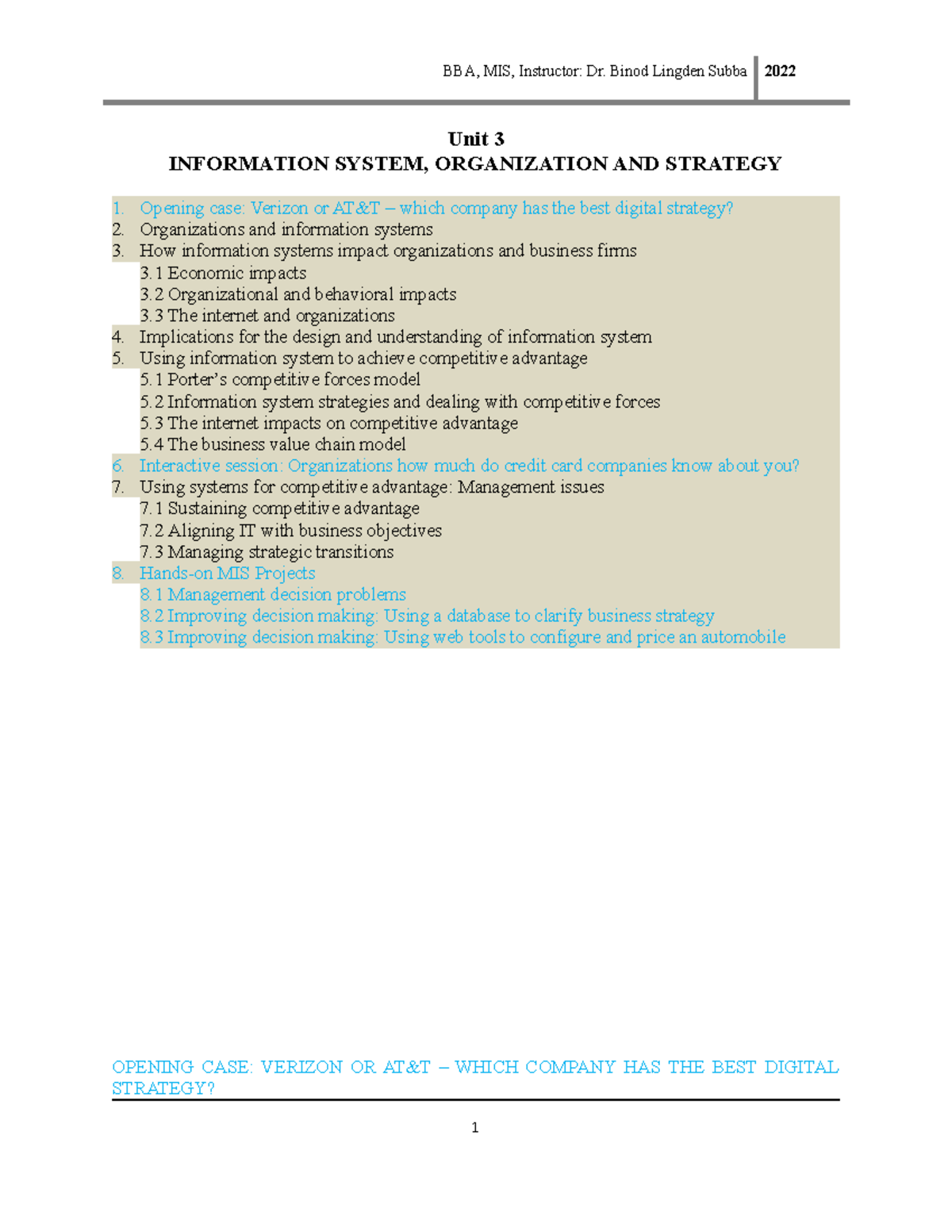 BBA MIS Unit 3 - THIS IS THE NOTE OF MANAGEMENT INFORMATION SYSTEM ...