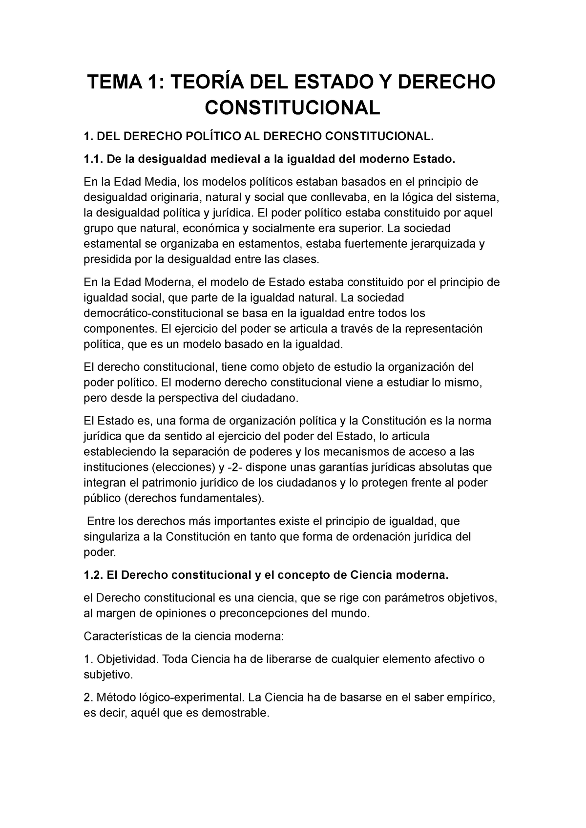 TEMA 1 TEORIA DEL ESTADO - TEMA 1: TEORÍA DEL ESTADO Y DERECHO ...