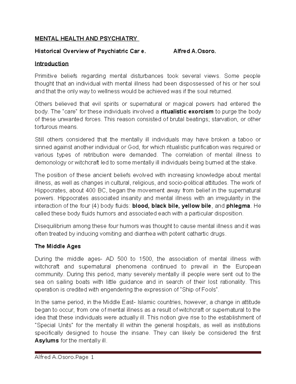 mental health nursing thesis pdf