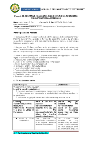 Summative test q1 - AGSAM INTEGRATED SCHOOL Agsam, Lanuza, Surigao del ...