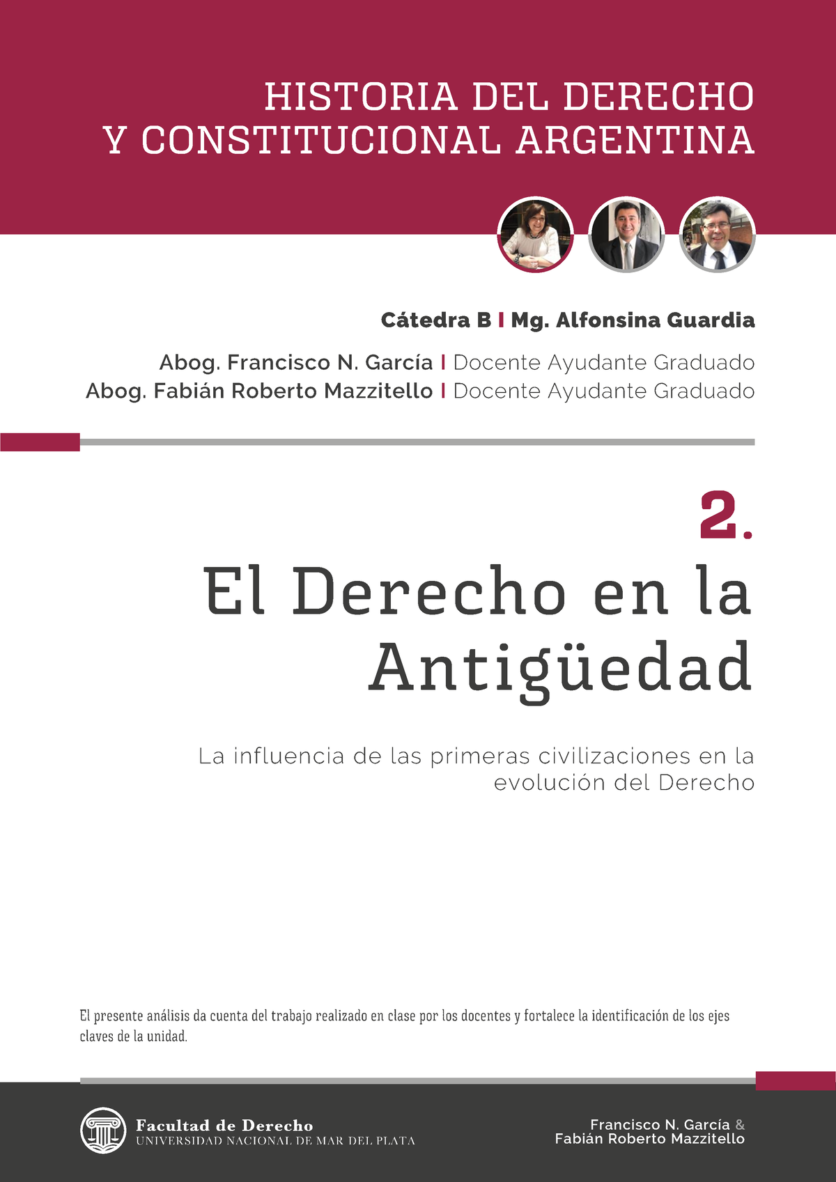 2 El Derecho En La Antiguedad - C·tedra B I Mg. Alfonsina Guardia Abog ...