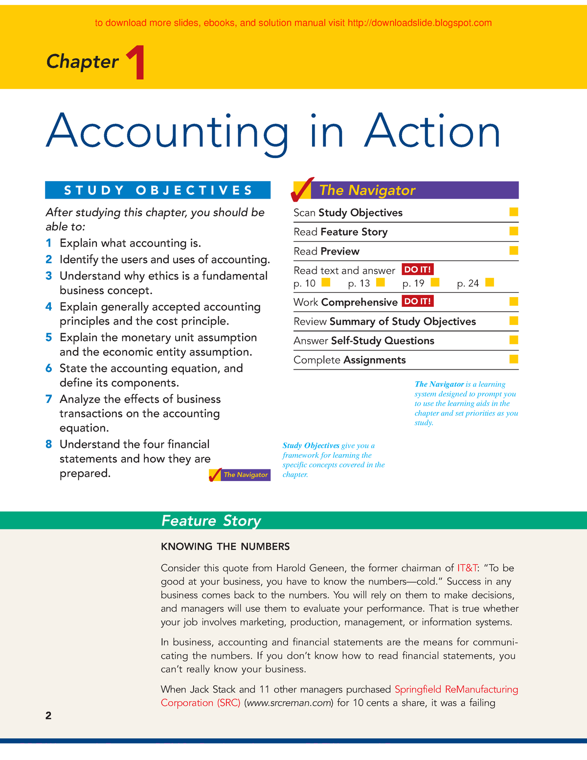 Chapter 1 - Notes - 2 Chapter Accounting In Action Scan Study ...