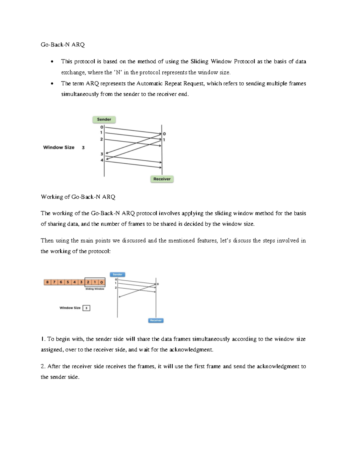 GBN - dsfa - Go-Back-N ARQ This protocol is based on the method of ...