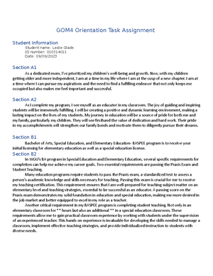 Orientation Task Template - GOM4 Orientation Task Assignment Template ...