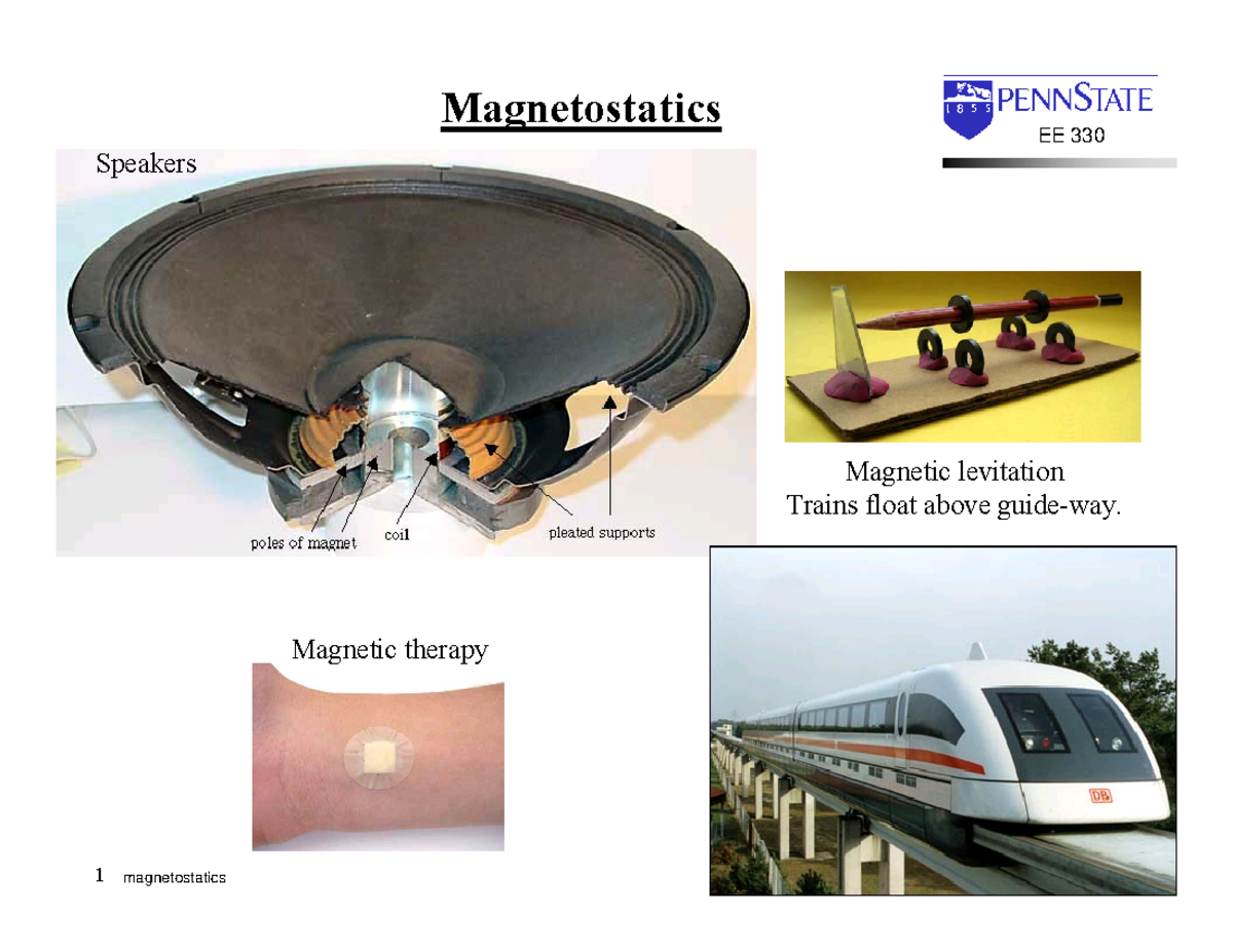 Ch5 - Chapter 5 - EE 330 Magnetostatics Magnetic levitation Trains ...