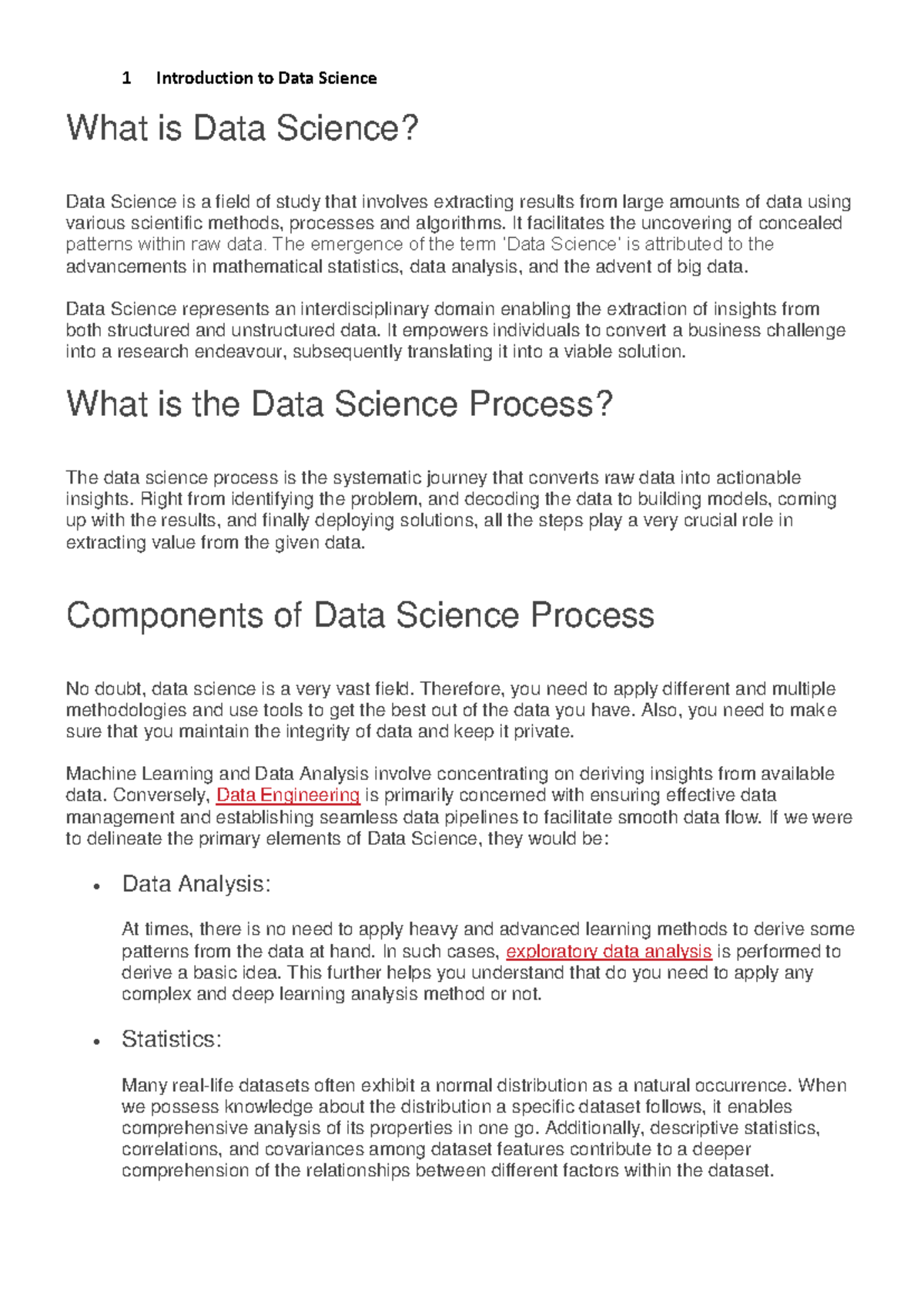 Exporatory Data Analytics Notes Me Sem Introduction To Data