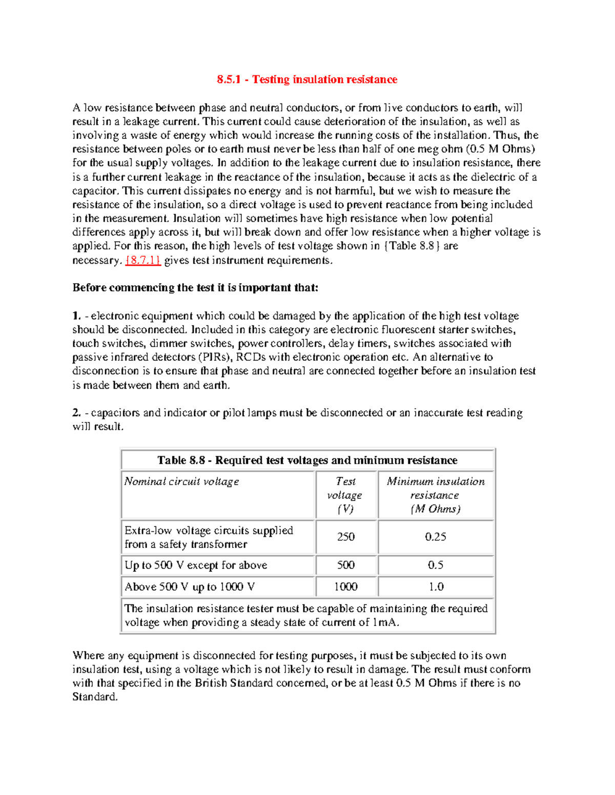 Insulation-resistance-testing - 8.5 - Testing Insulation Resistance A ...