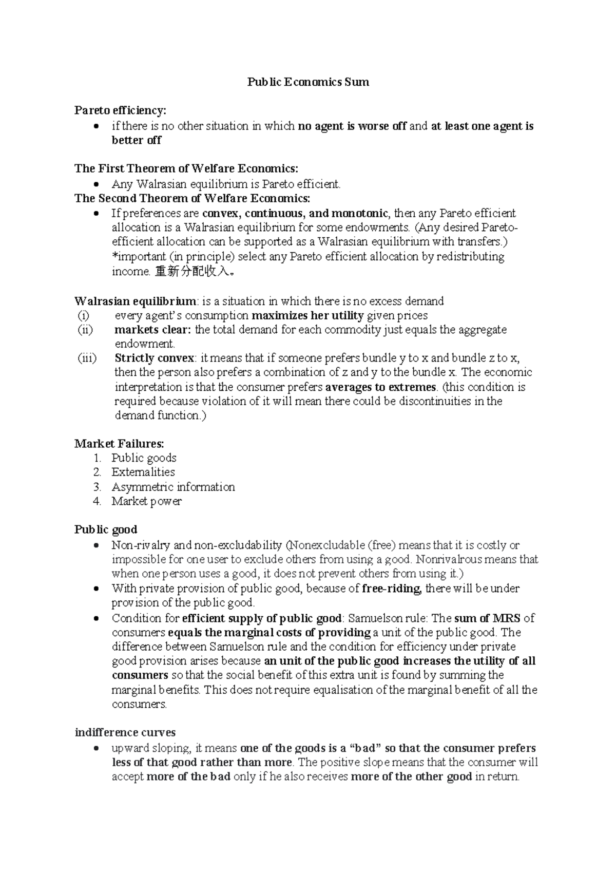 Public economic sum - this is the summary before midterm - Public ...