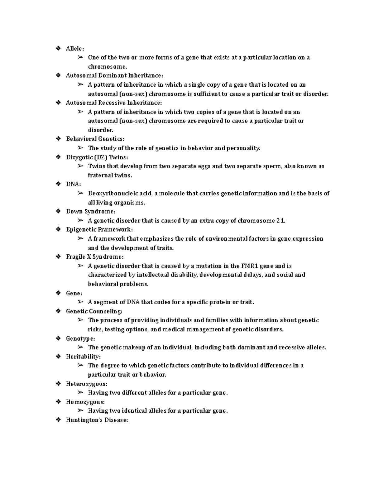 week-3-key-terms-allele-one-of-the-two-or-more-forms-of-a-gene-that