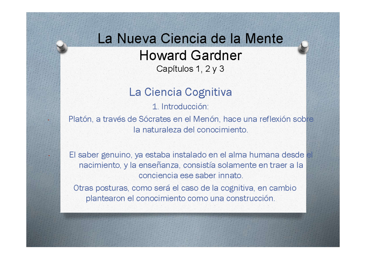 1 - Explica la mente - La Nueva Ciencia de la Mente Howard Gardner