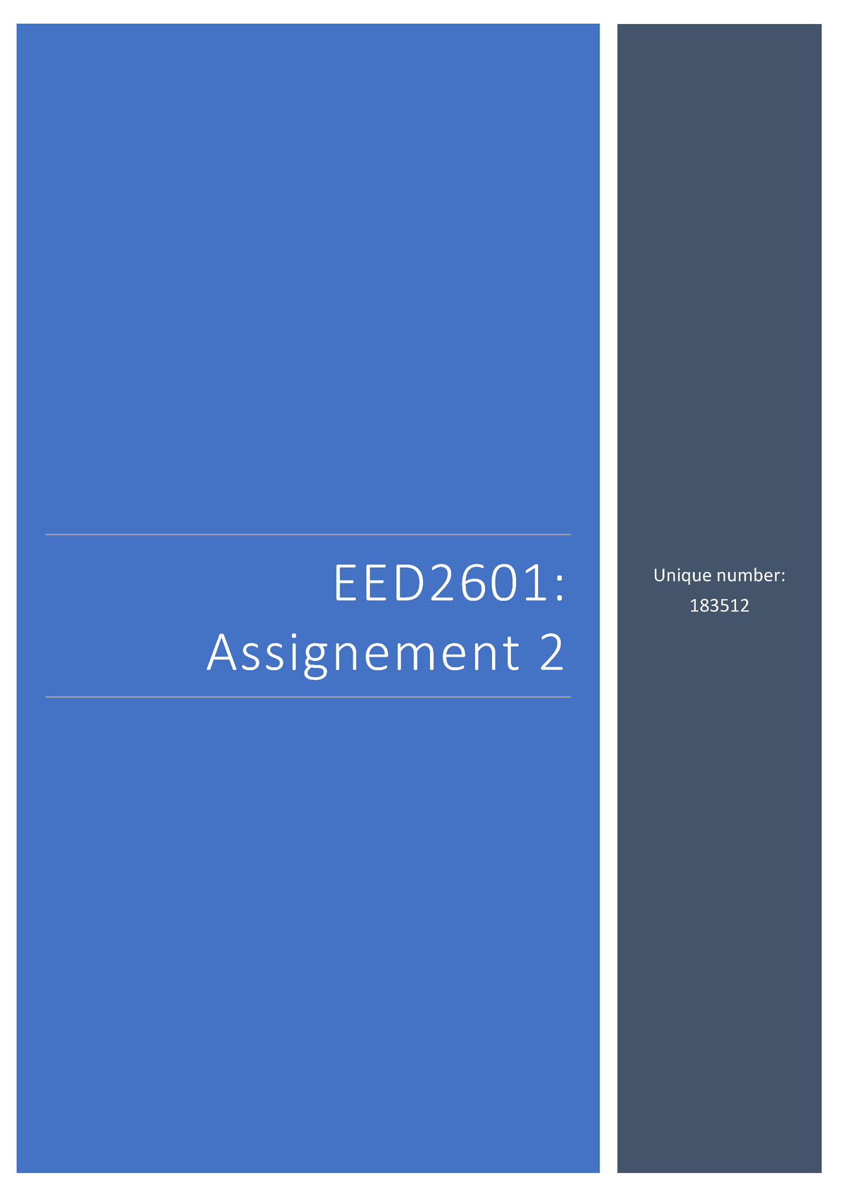 eed2601 assignment 2 answers