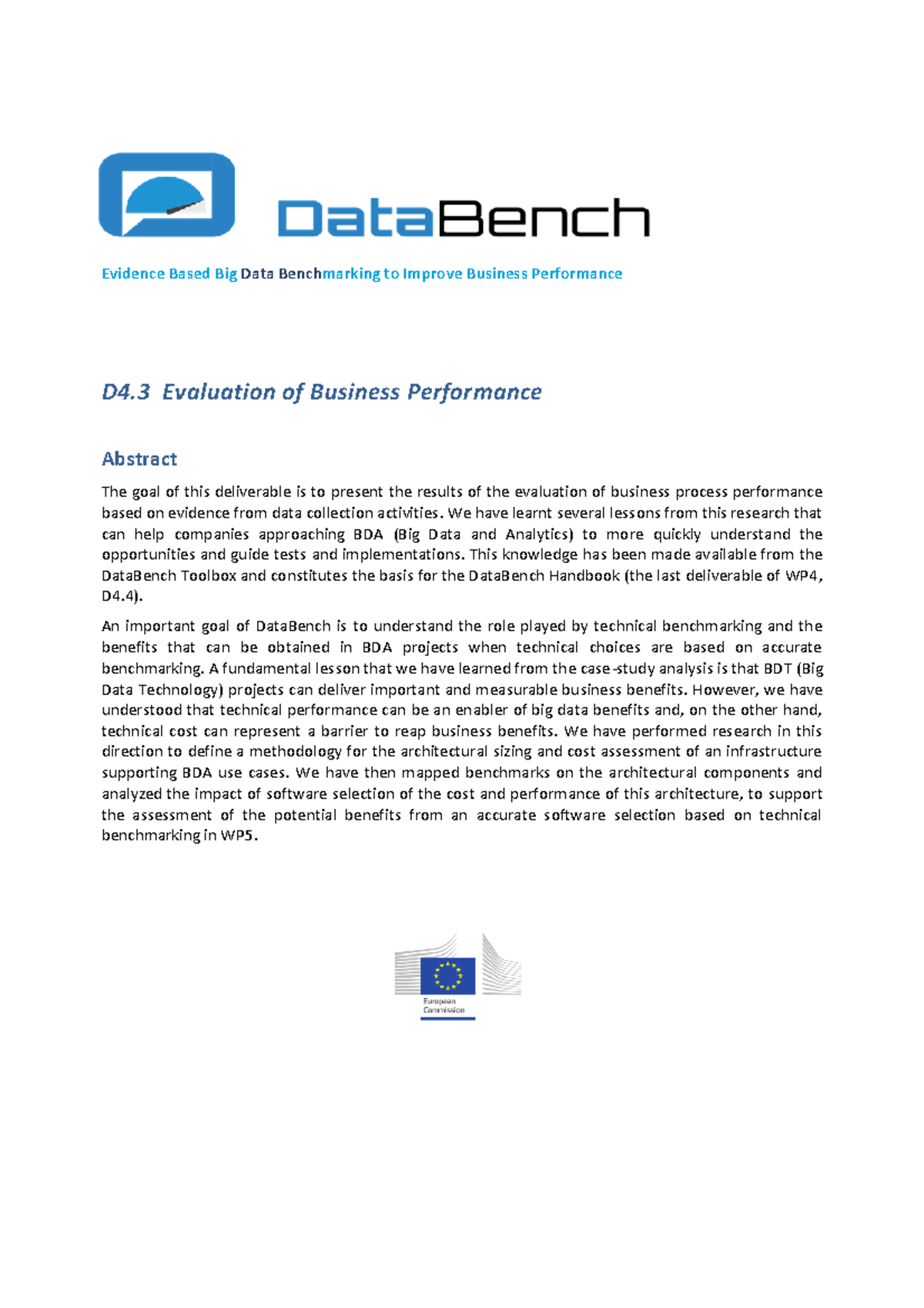 Evaluation OF Business Performance pdf 1 - Evidence Based Big Data ...