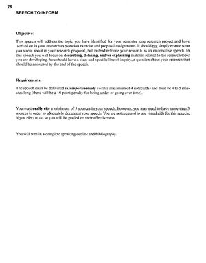 Informative Speech Notes - Rhetorical Arts - Kevin Martinez February 15 ...