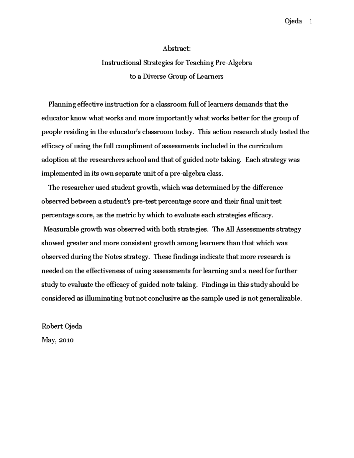 ED509753 - Reswarch - Abstract: Instructional Strategies for Teaching ...