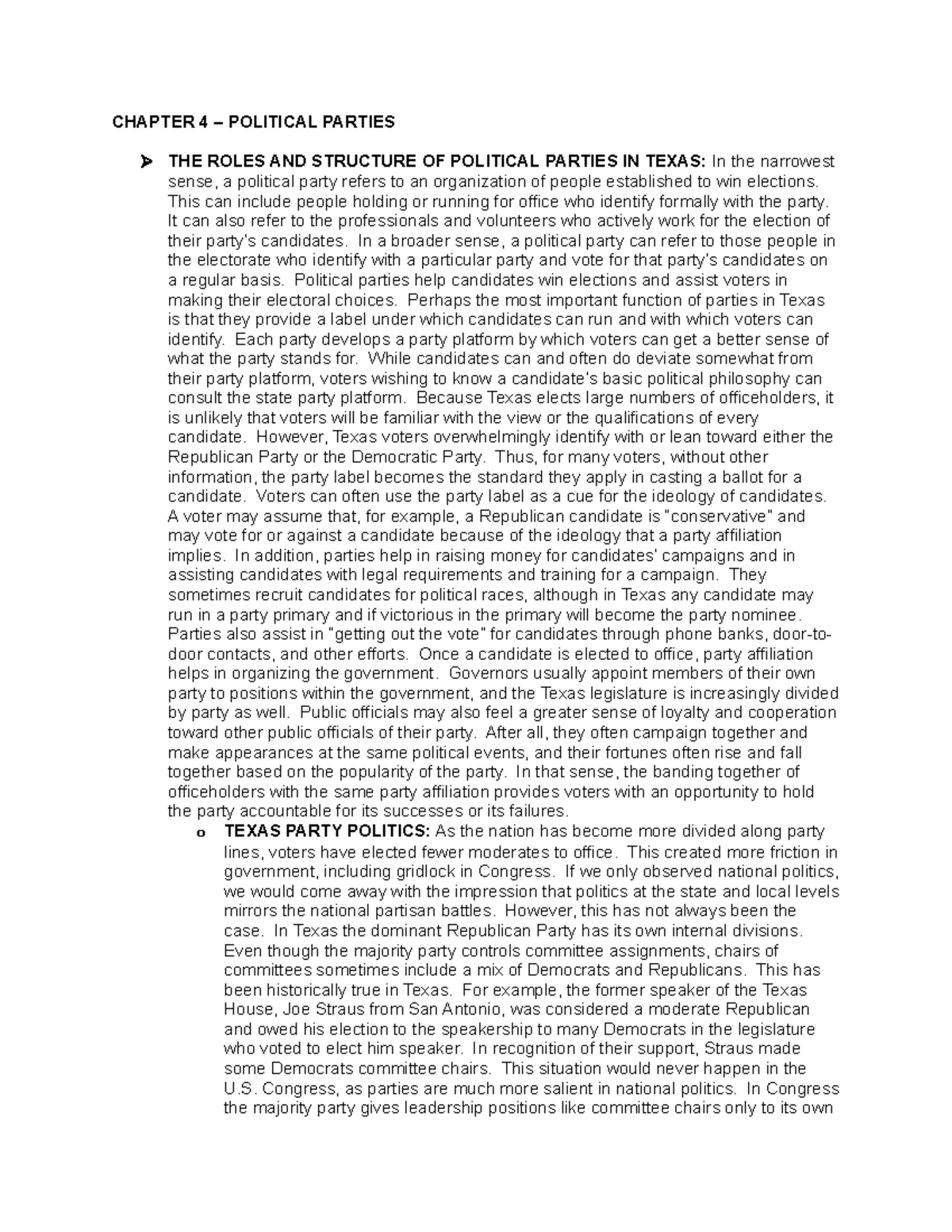 chapter-4-notes-chapter-4-political-parties-the-roles-and-structure