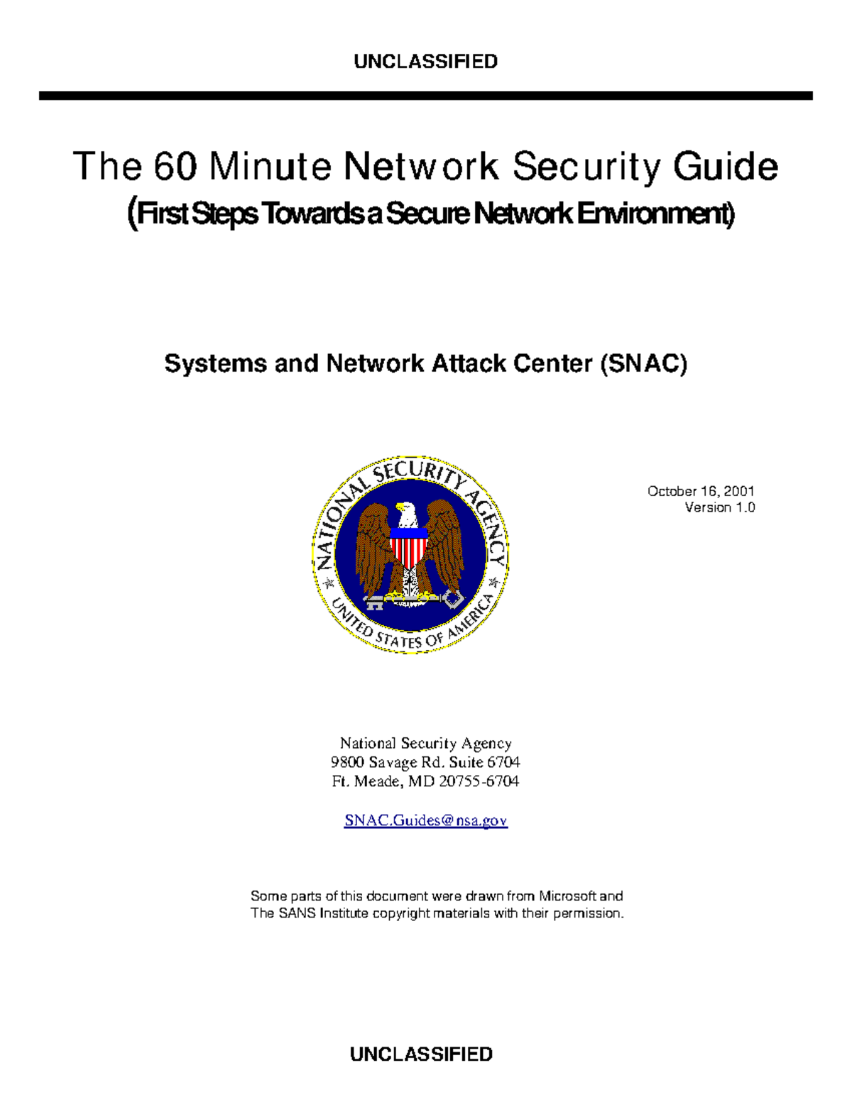 Networking and Security - CIA - The 60 Minute Network Security Guide ...