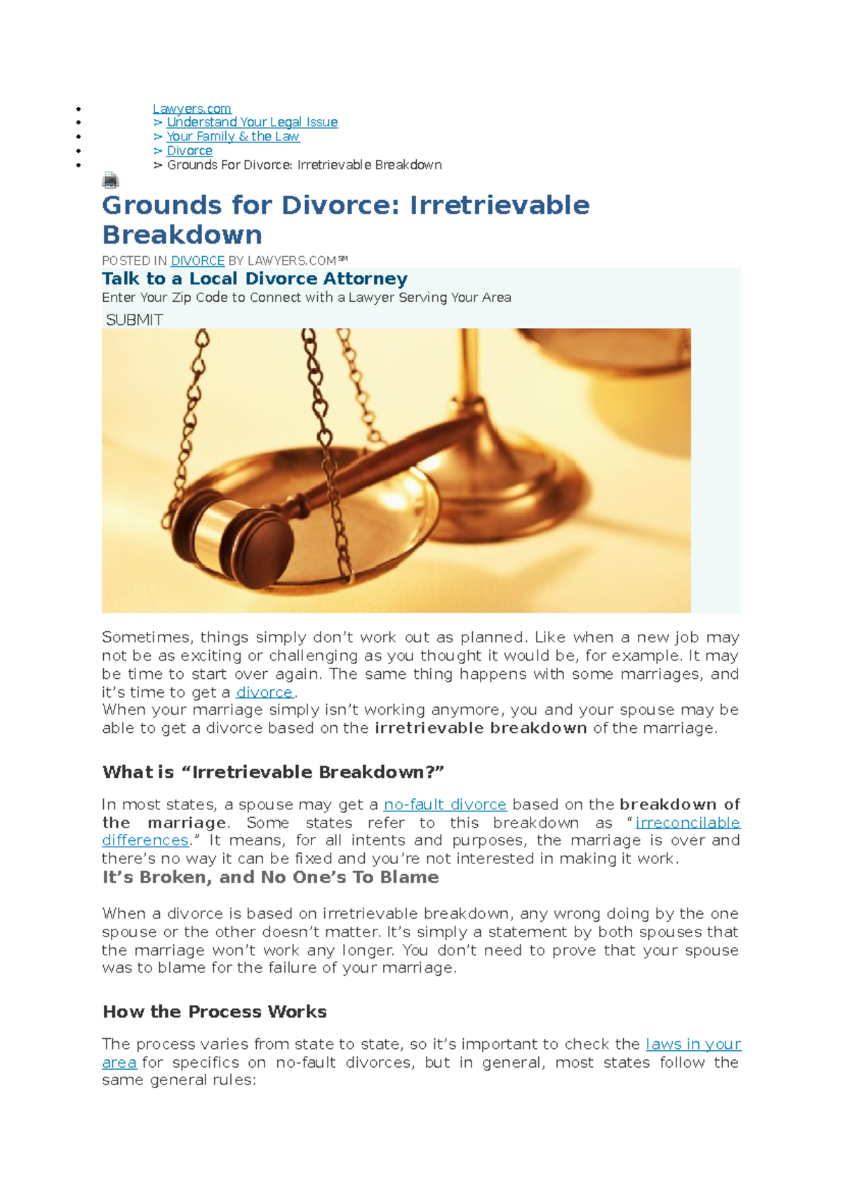 Divorce Like when a new job may not be as exciting or challenging as