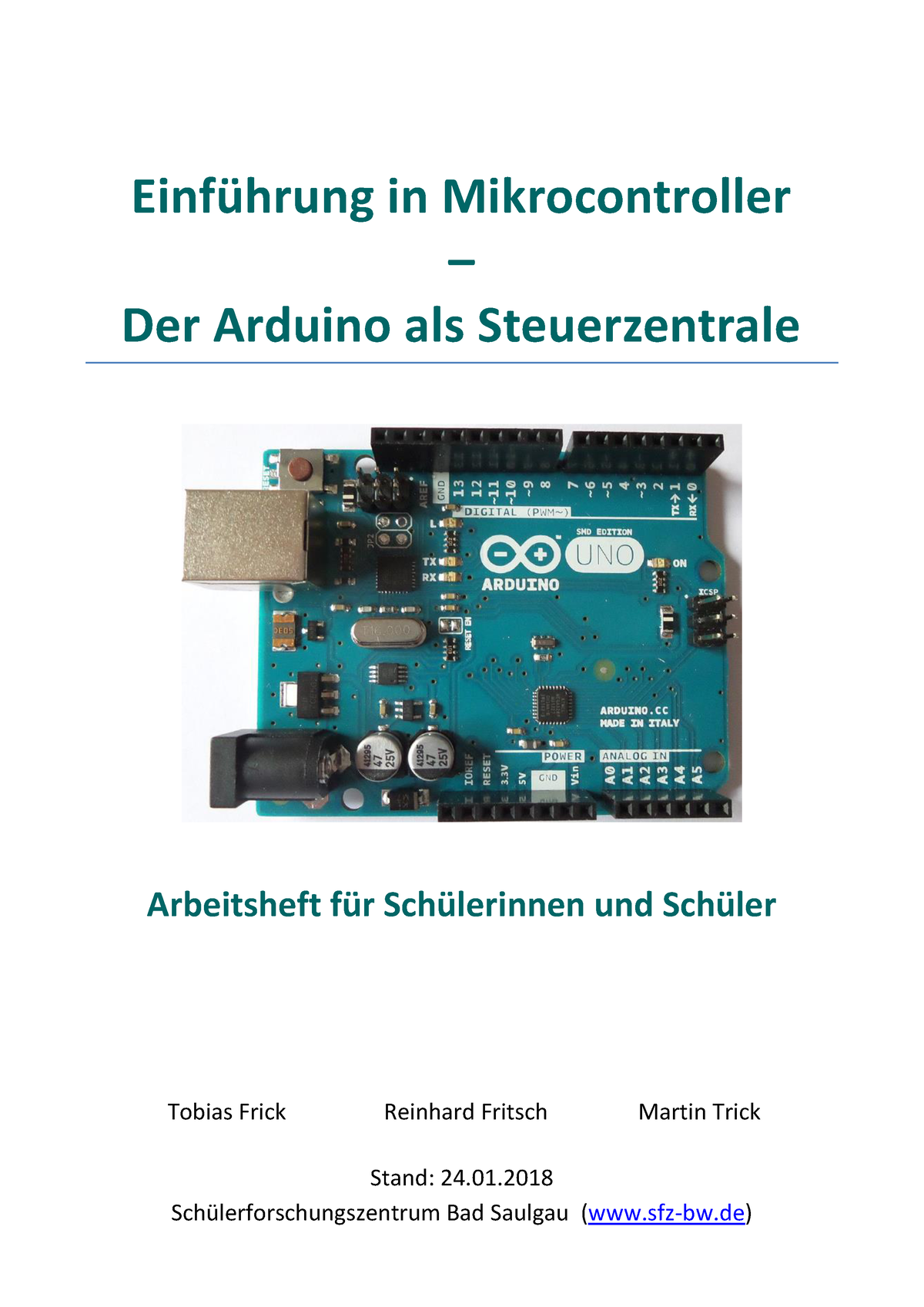 Arduino-Skript SFZ Version 12042018 - Einführung In Mikrocontroller ...