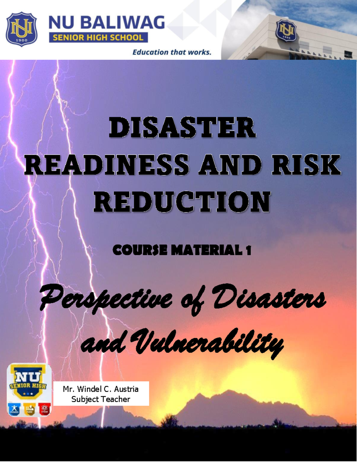 Cm 2 Perspective Of Disasters And Vulnerability Mr Windel C Austria Cm 2 Perspective Of Disasters And Vulnerability Mr Windel C Austria