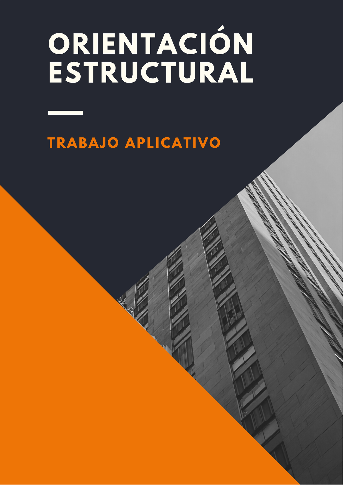 Orientación Estructural - ORIENTACIÓN ESTRUCTURAL TRABAJO APLICATIVO ...