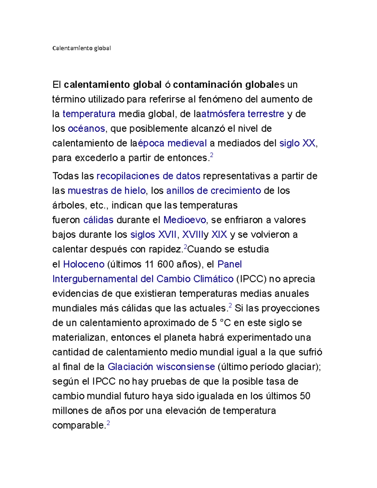 Calentamiento Global Resumen Calentamiento Global El Calentamiento Global ó Contaminación 8480