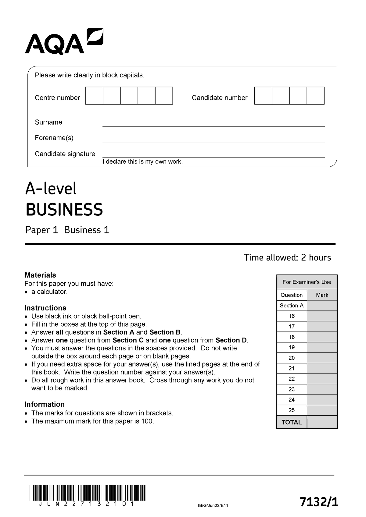 a level business essays