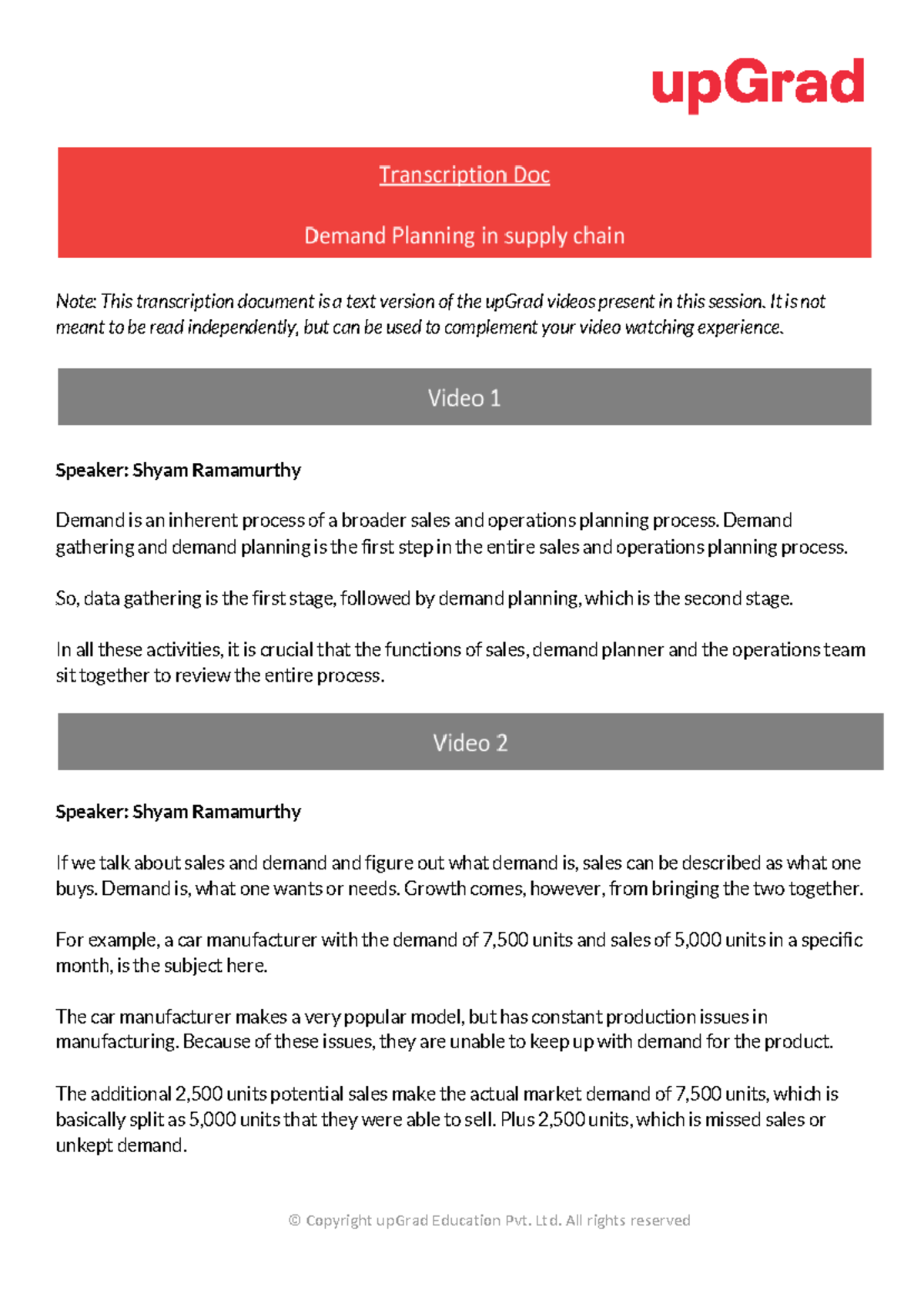 Transcription+-+Demand+Planning+in+supply+chain - Note: This ...