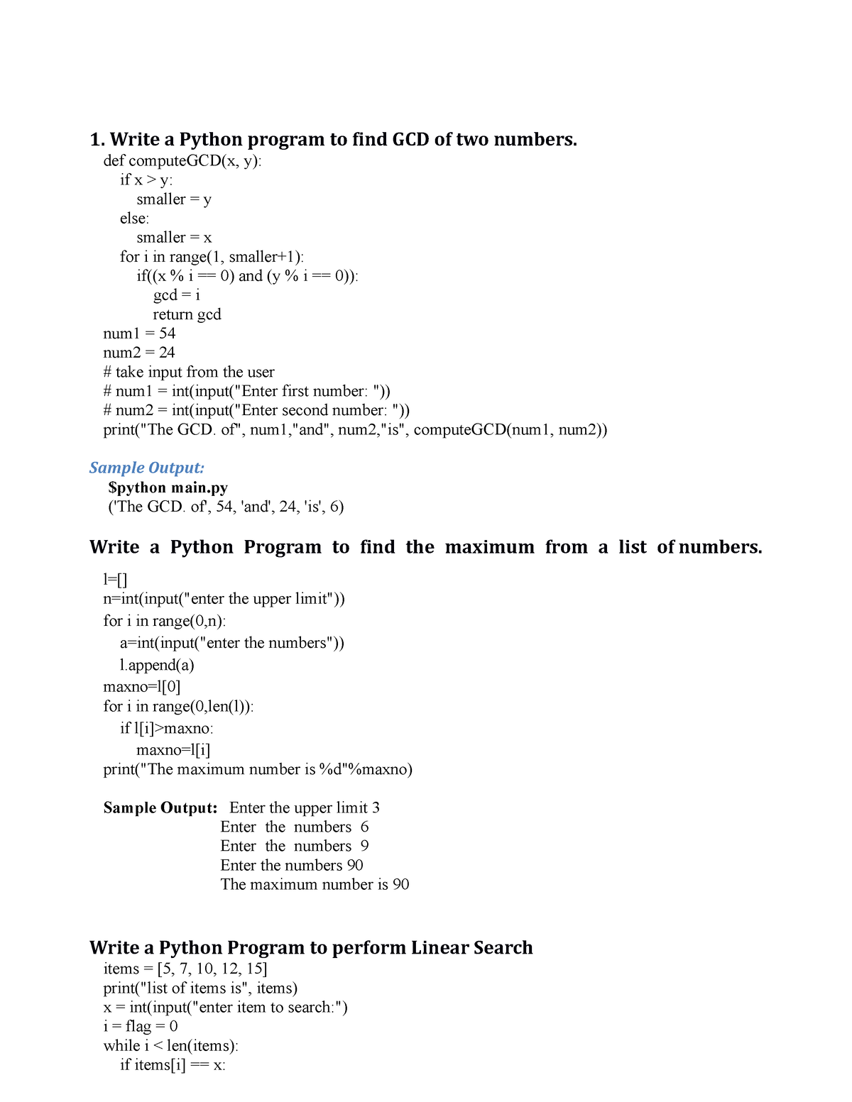 python-programming-lab-manual-1-write-a-python-program-to-find-gcd