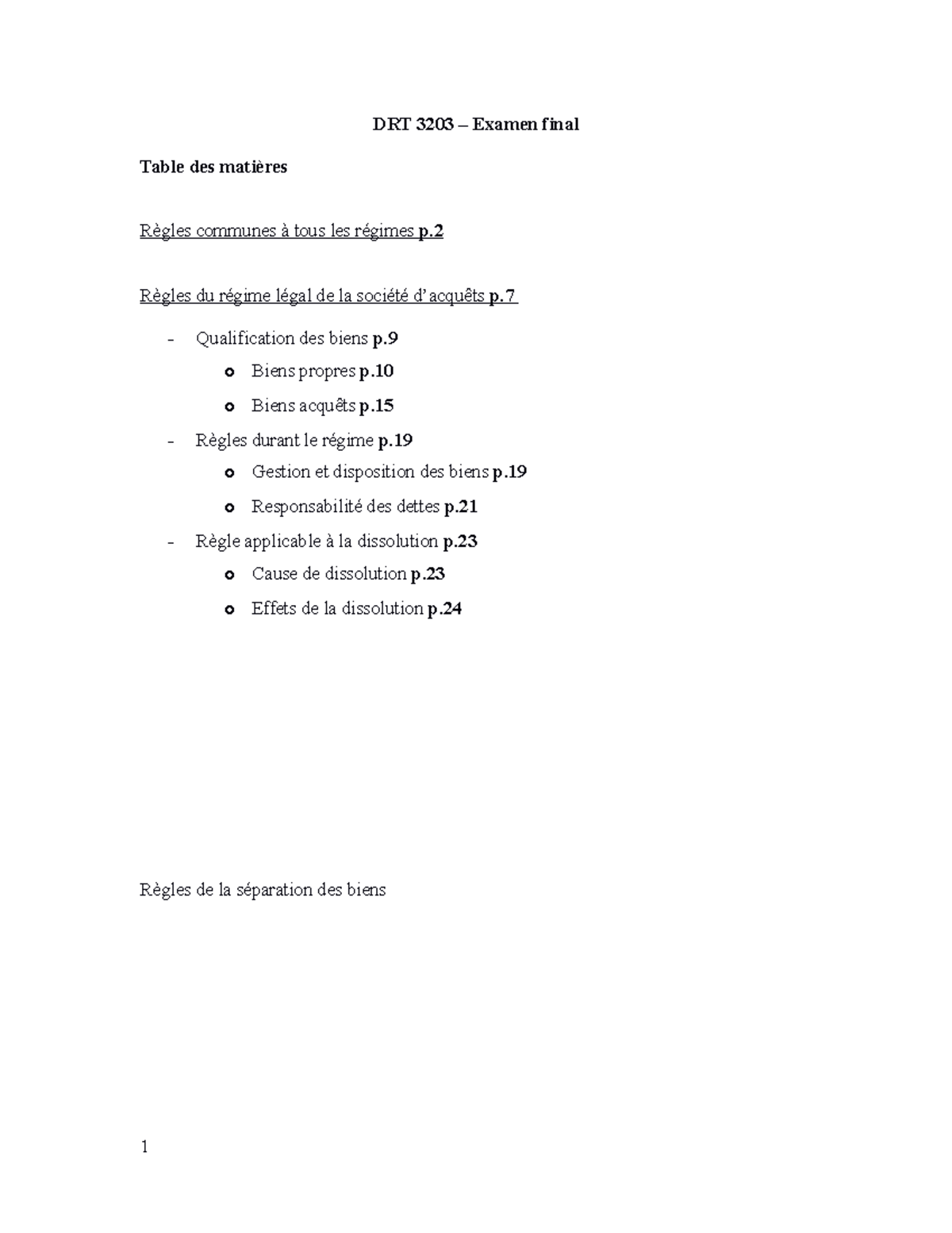 Régime secondaire - Été 2022 - DRT 3203 – Examen final Règles communes ...