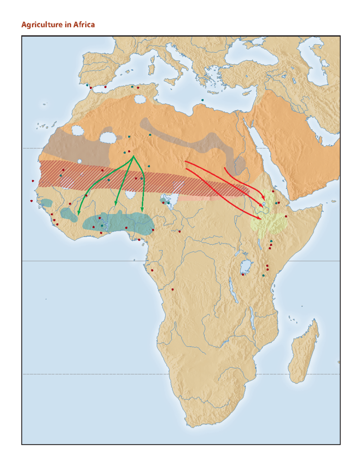 Ch01map07-worksheet - This is a map from History class - Agriculture in ...