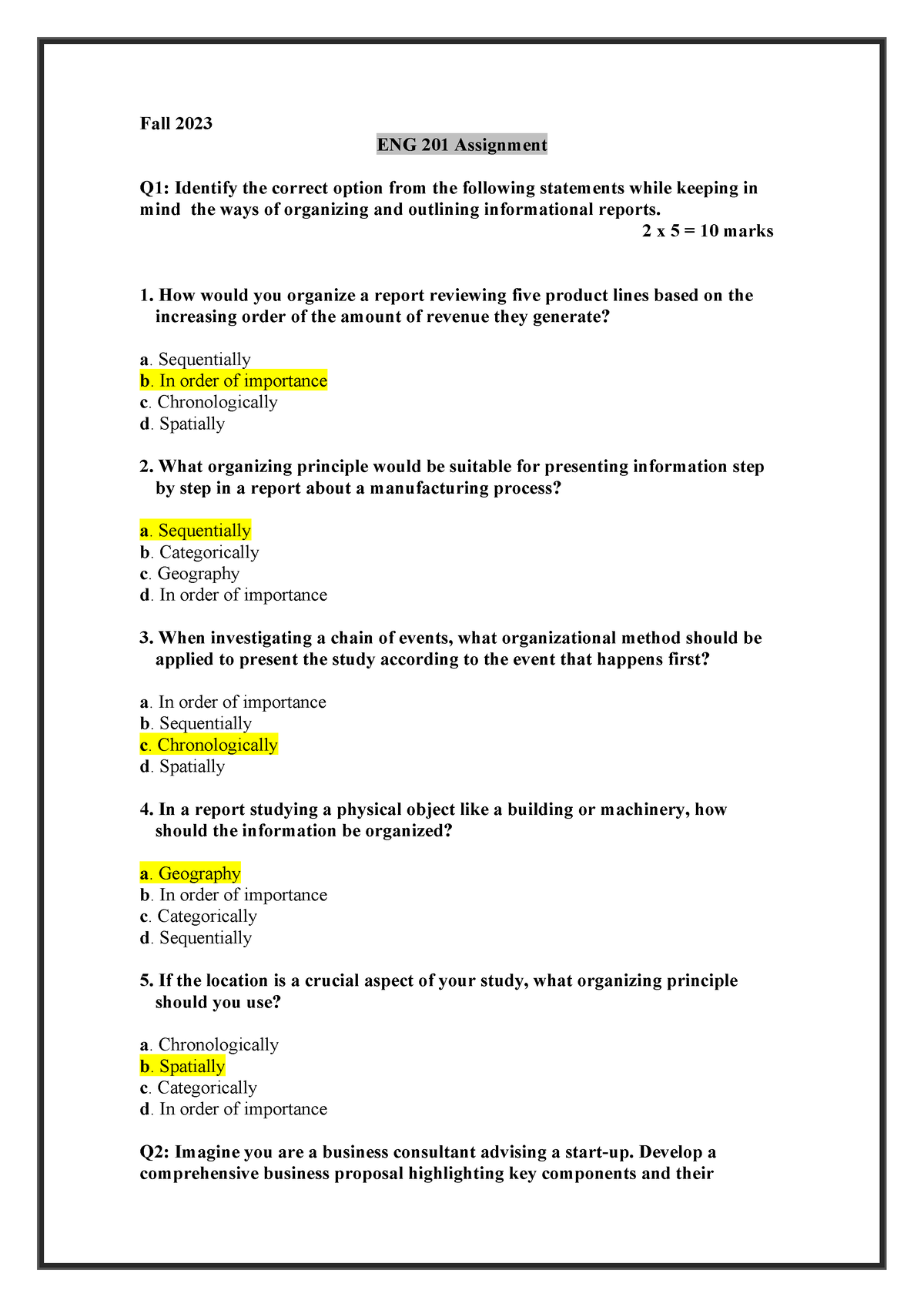 eng 201 assignment 2023