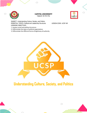 UCSP-Module-3 - This Will Serve As Notes To Students Who Are Struggling ...