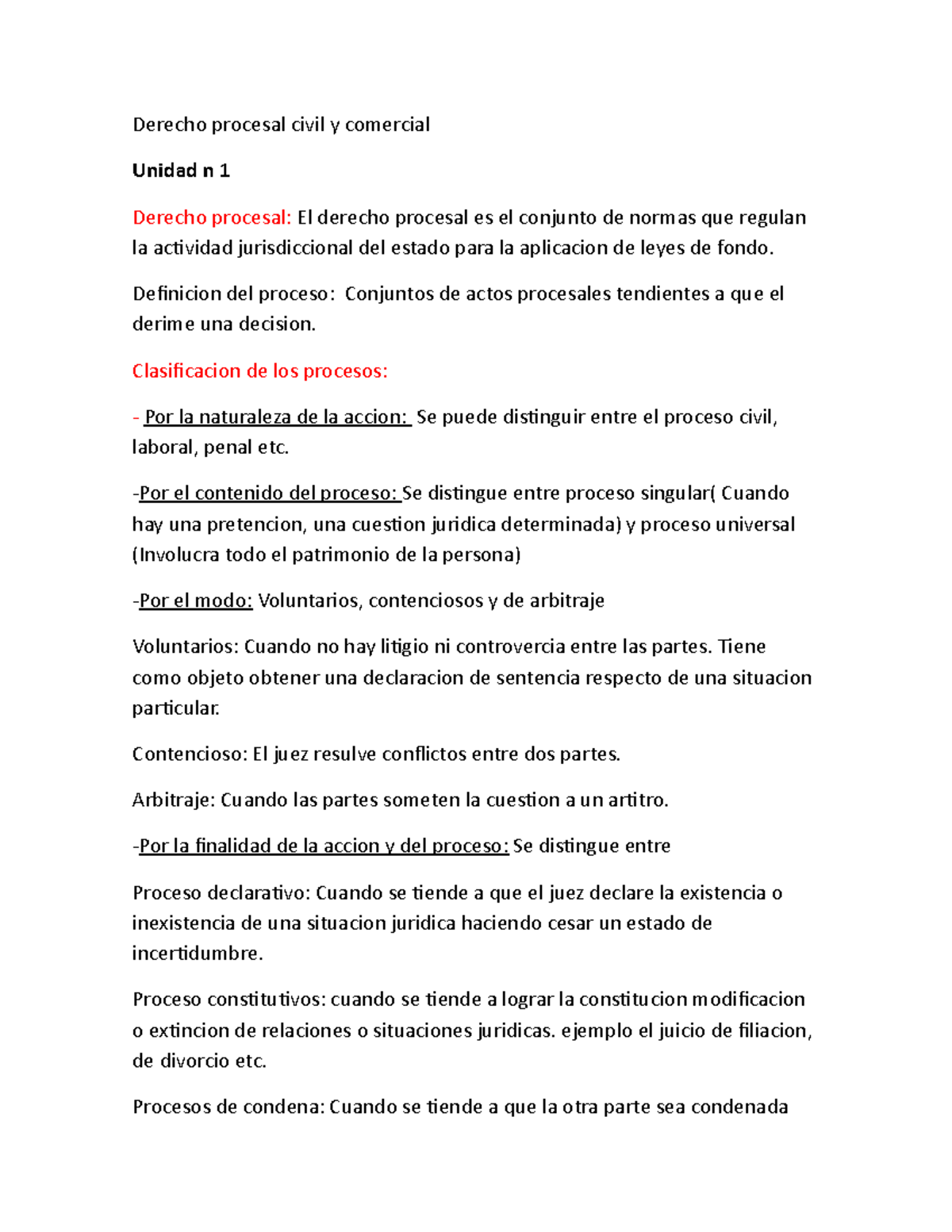 Procesal Civil Y Comercial - Derecho Procesal Civil Y Comercial Unidad ...