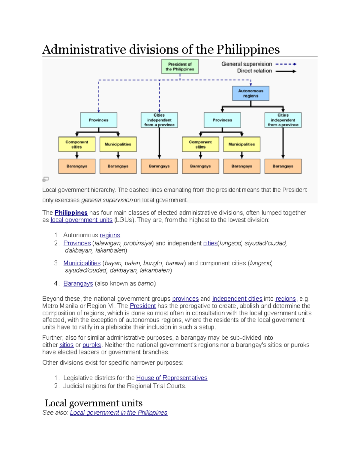Chapter 3 RPH Content Administrative Divisions Of The Philippines 