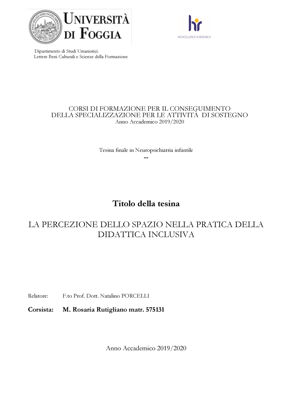 Generazione e visualizzazione delle forme nello spazio: proprietà  topologiche e percezione di superfici geometriche