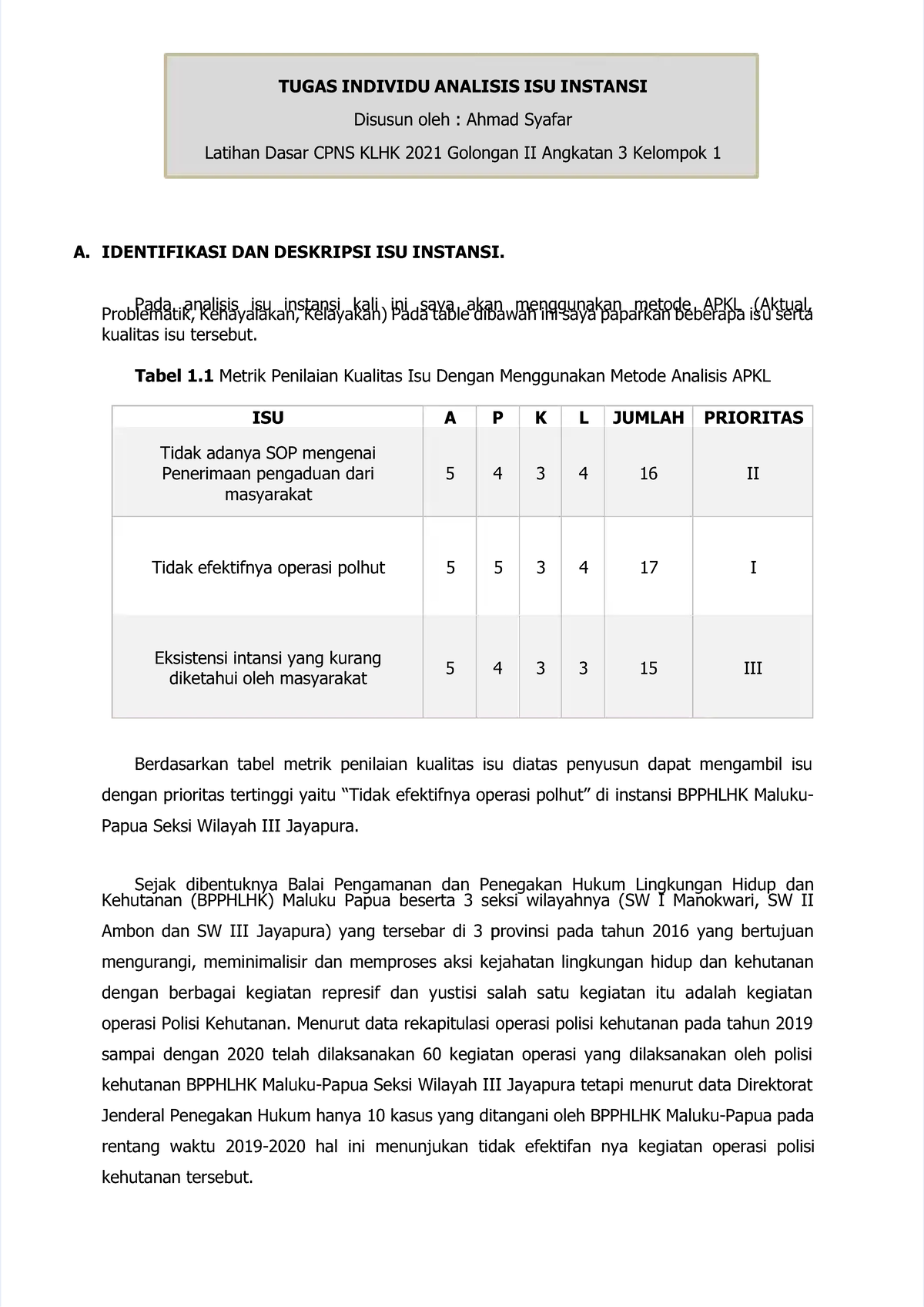 Dlscrib - GOOD - TUGAS INDIVIDU ANALISIS ISU INSTANSITUGAS INDIVIDU ...