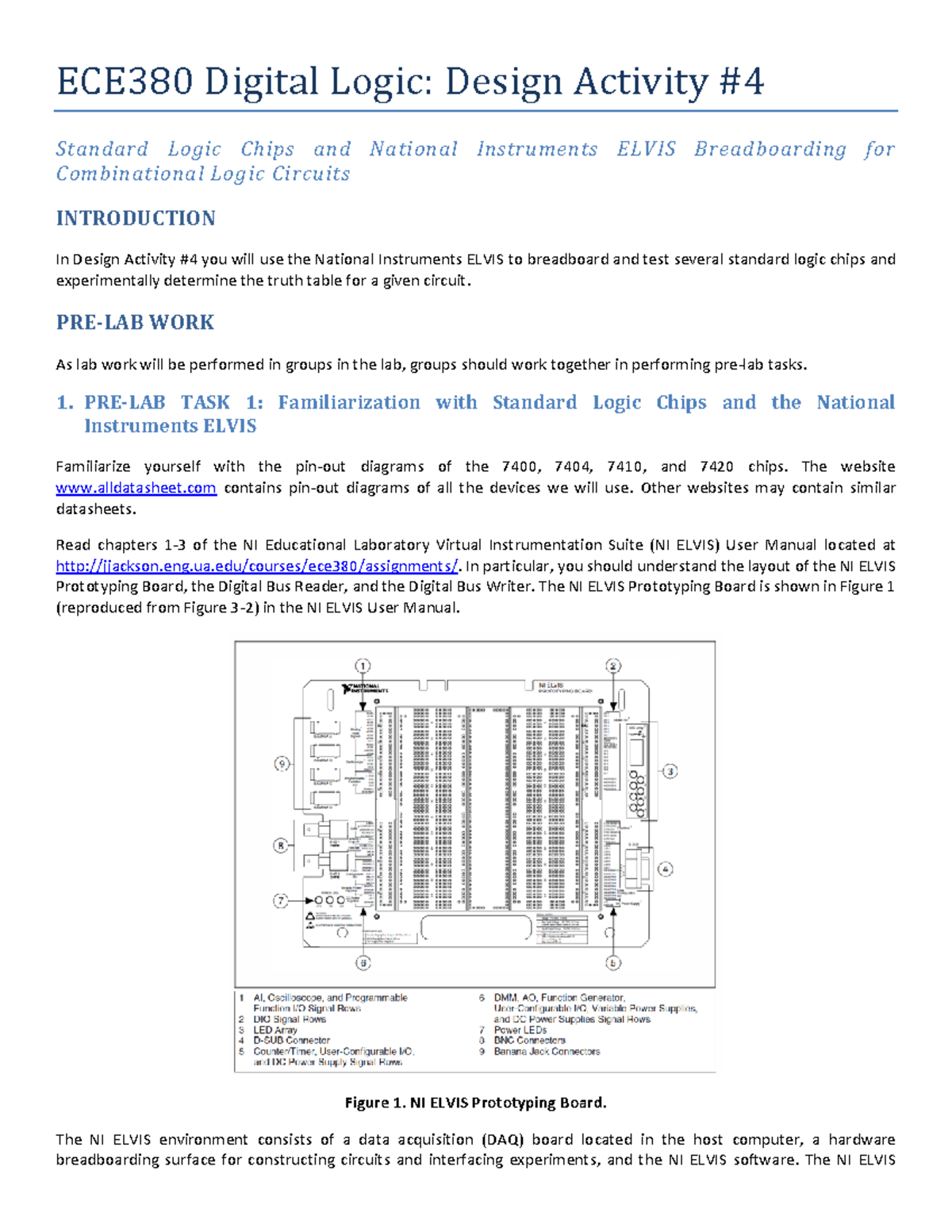 LAB 4 Friday, June 20, 2014 - ECE380 Digital Logic: Design Activity ...